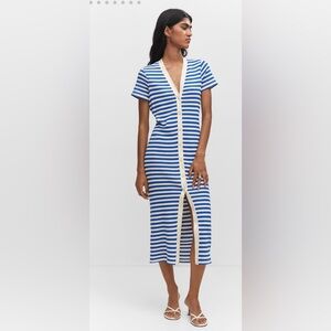 Striped jersey dress